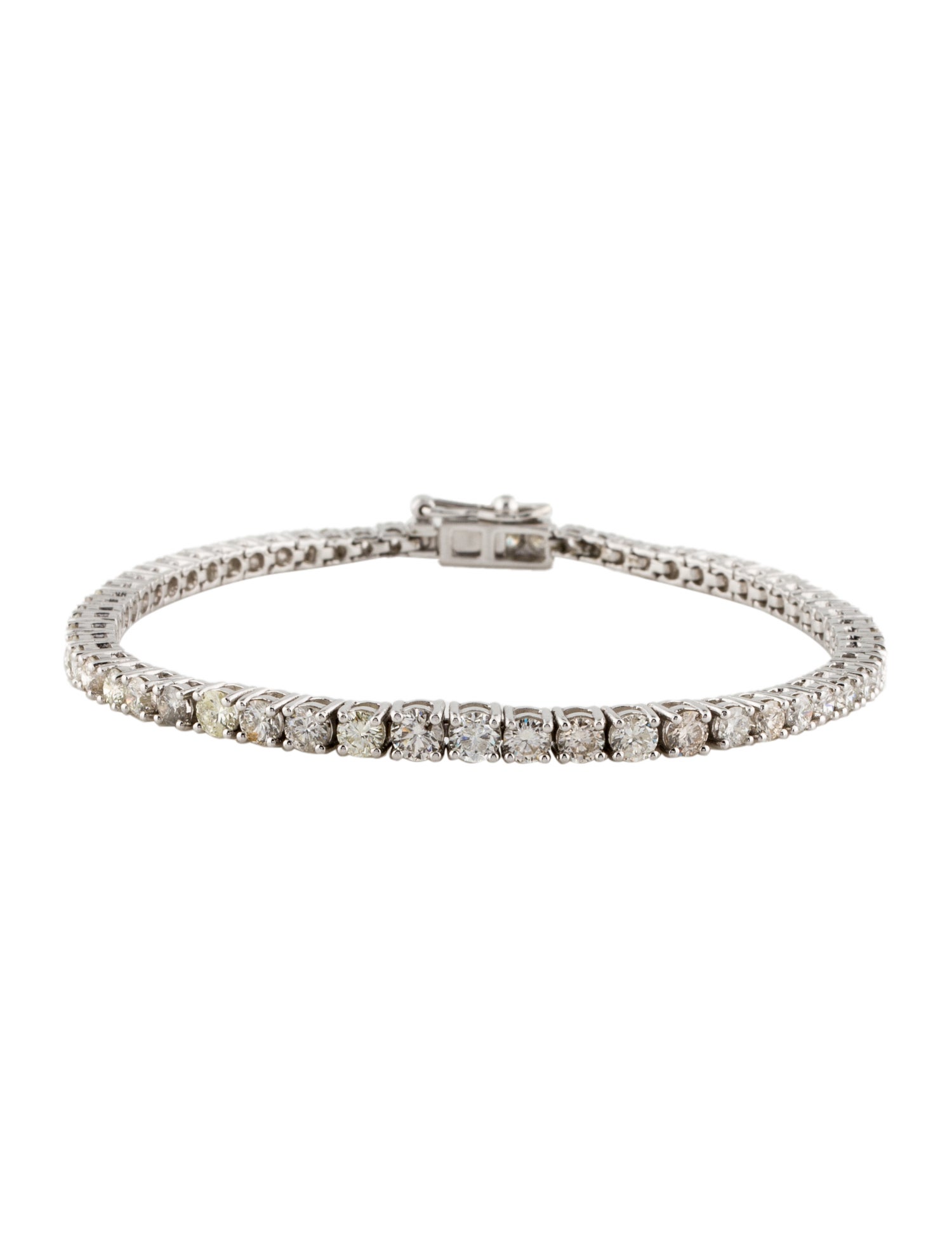 Bracelet 18K 5.11ctw Diamond Graduated Tennis Bracelet