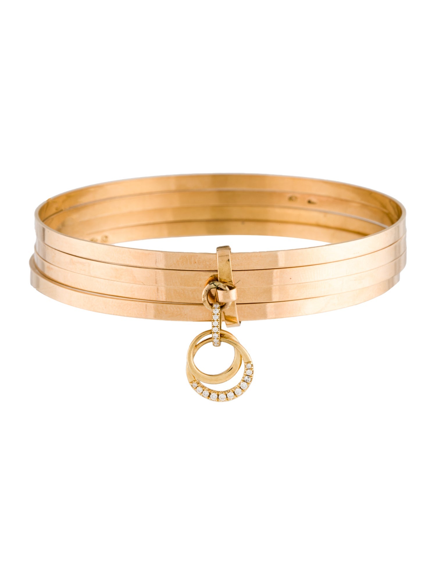 Bracelet 18K Diamond Multi-Bangle Bracelet