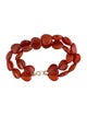 Bracelet 14K Carnelian Heart Multi-Strand Beaded Bracelet