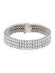 Bracelet 18K 15.66ctw Diamond Triple Row Tenns Bracelet