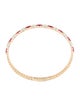 Bracelet 14K Ruby & Diamond Bangle