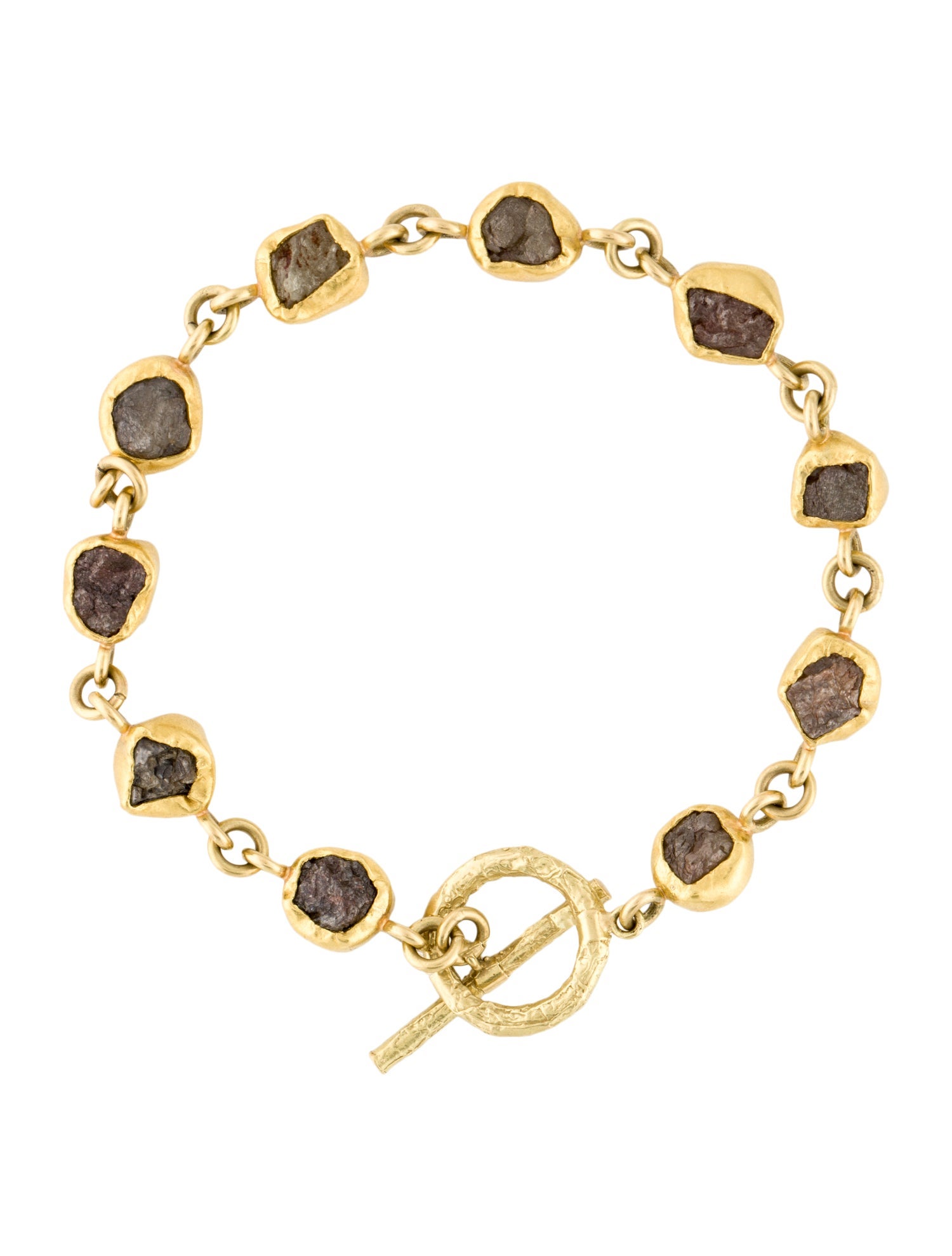 Bracelet 19K Diamond Toggle Link Bracelet