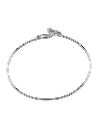 Bracelet 18K Diamond Flower Flexible Cuff Bracelet