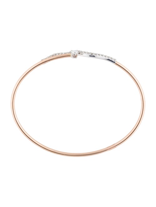 Bracelet 18K Two-Tone Diamond Cuff Bracelet
