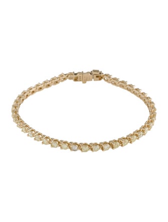 Bracelet 14K 3.90ctw Diamond Tennis Link Bracelet