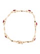 Bracelet 14K Ruby & Diamond Link Bracelet