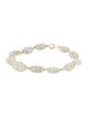 Bracelet 14K Prasiolite Beaded Bracelet