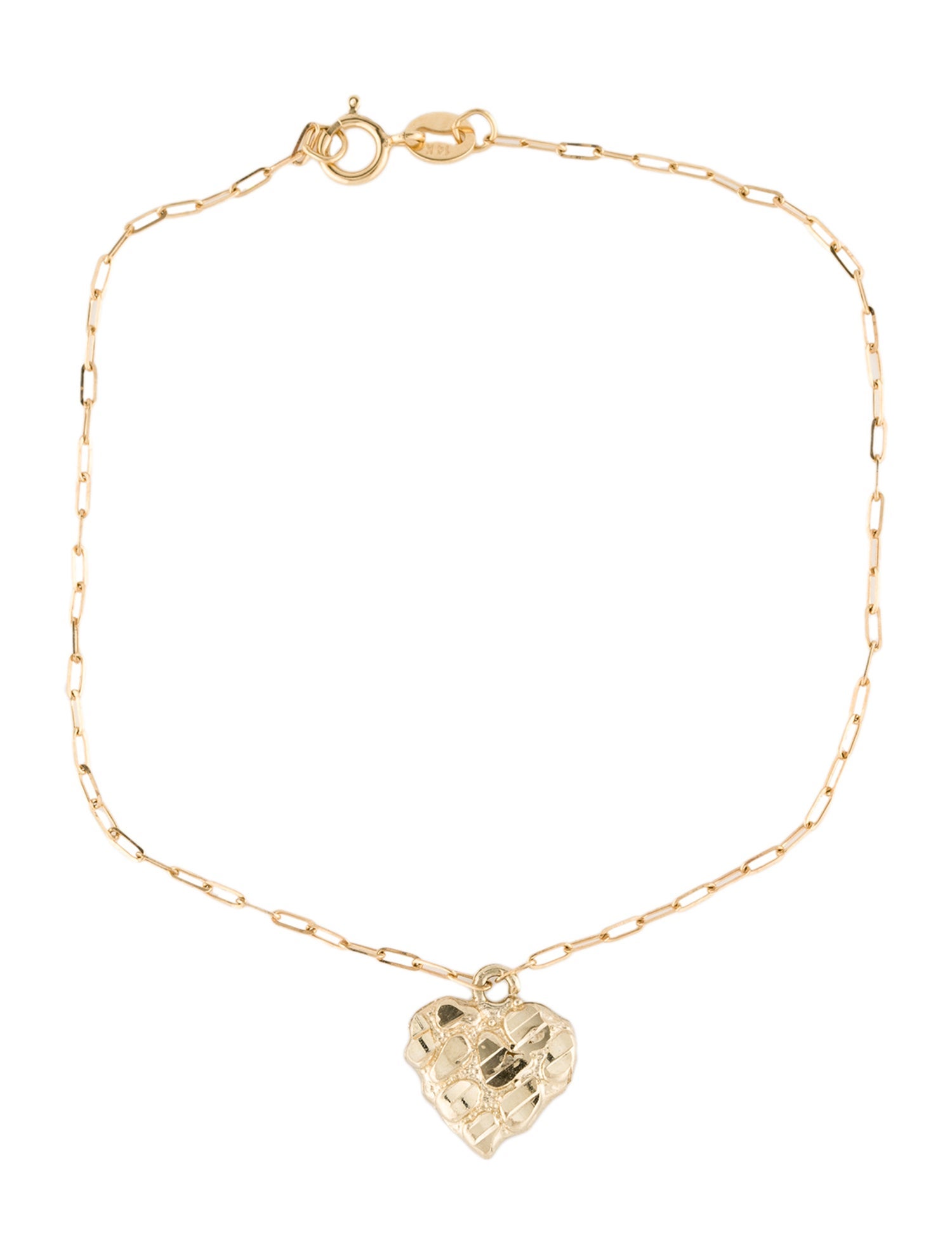 Bracelet 14K Heart Charm Bracelet