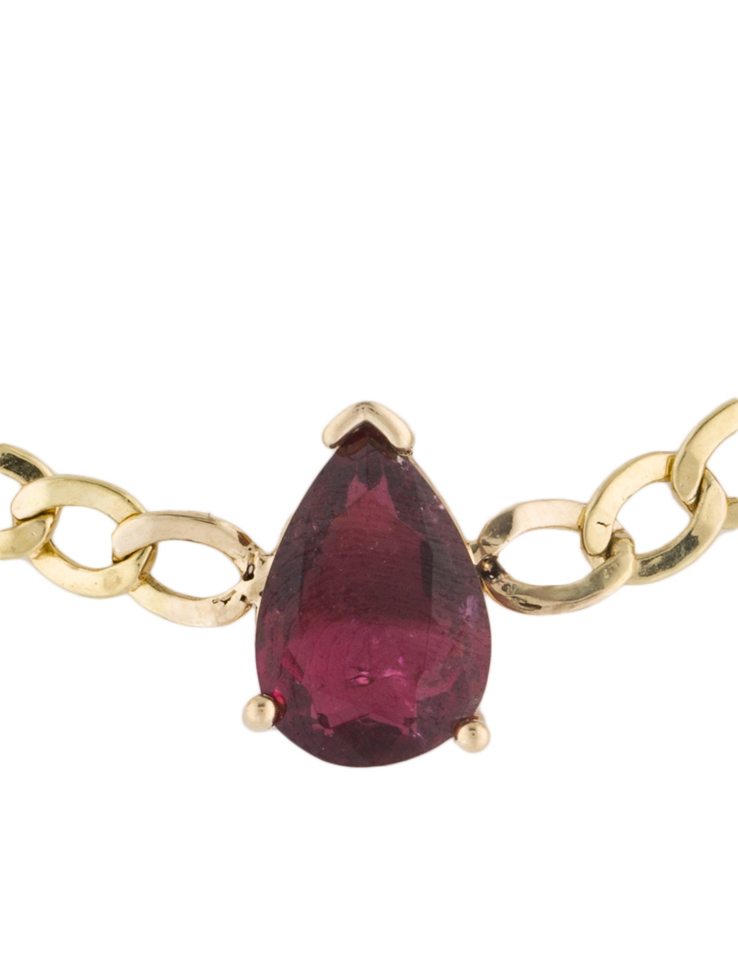 Bracelet 14K 1.73ctw Tourmaline Charm Bracelet