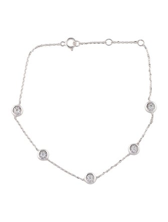 Bracelet 14K Diamond Station Bracelet