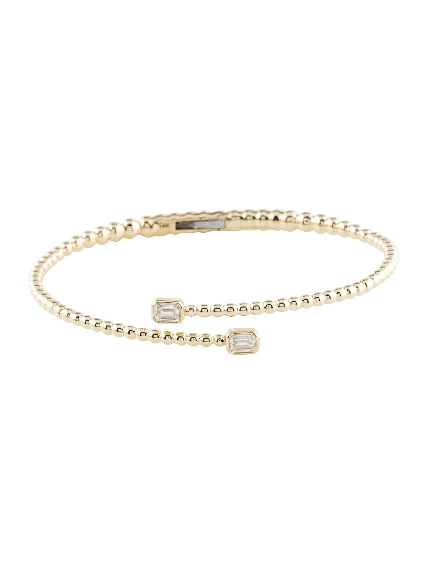 Bracelet 14K Diamond Hinged Bangle Bracelet