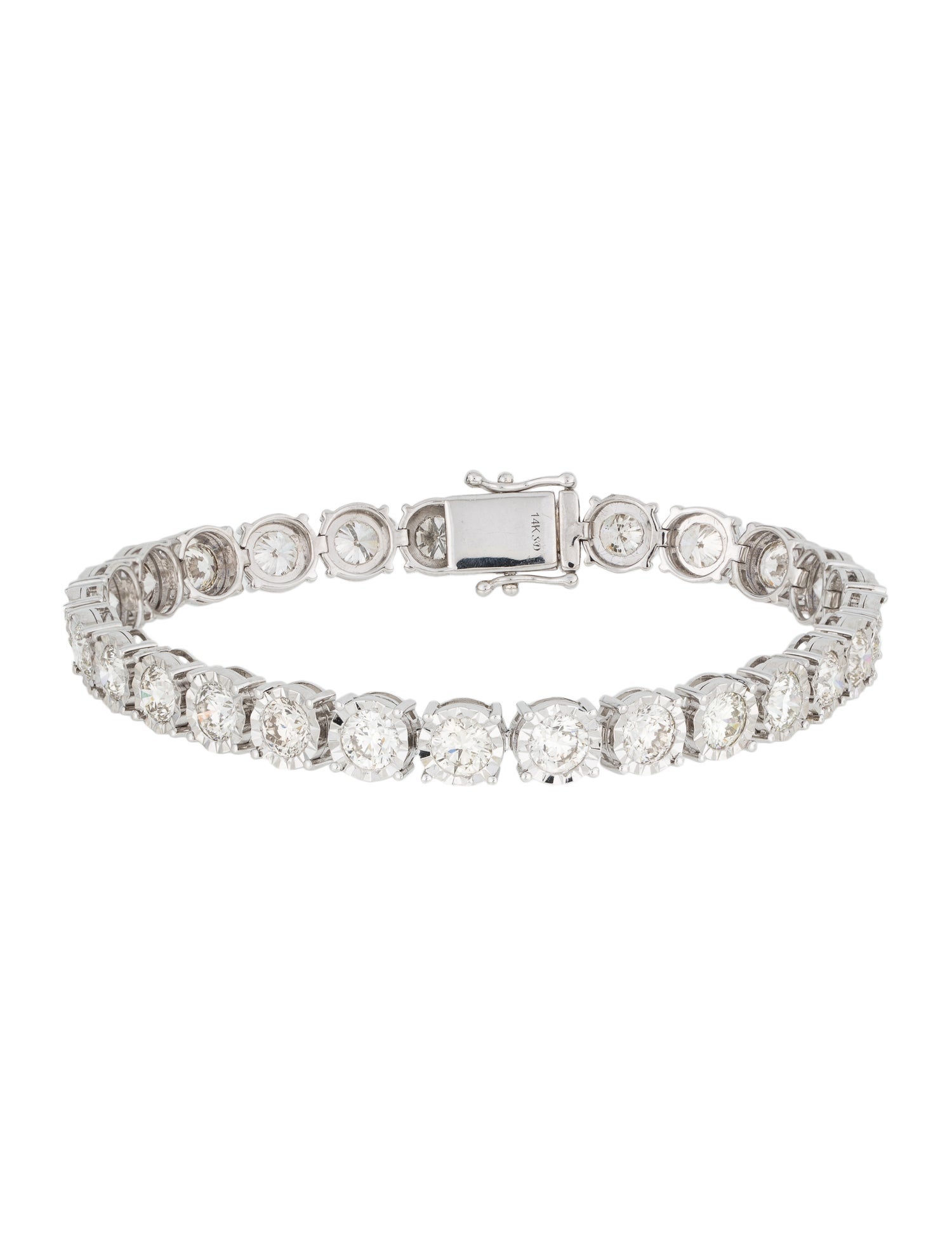 Bracelet 14K 10.42ctw Diamond Link Bracelet