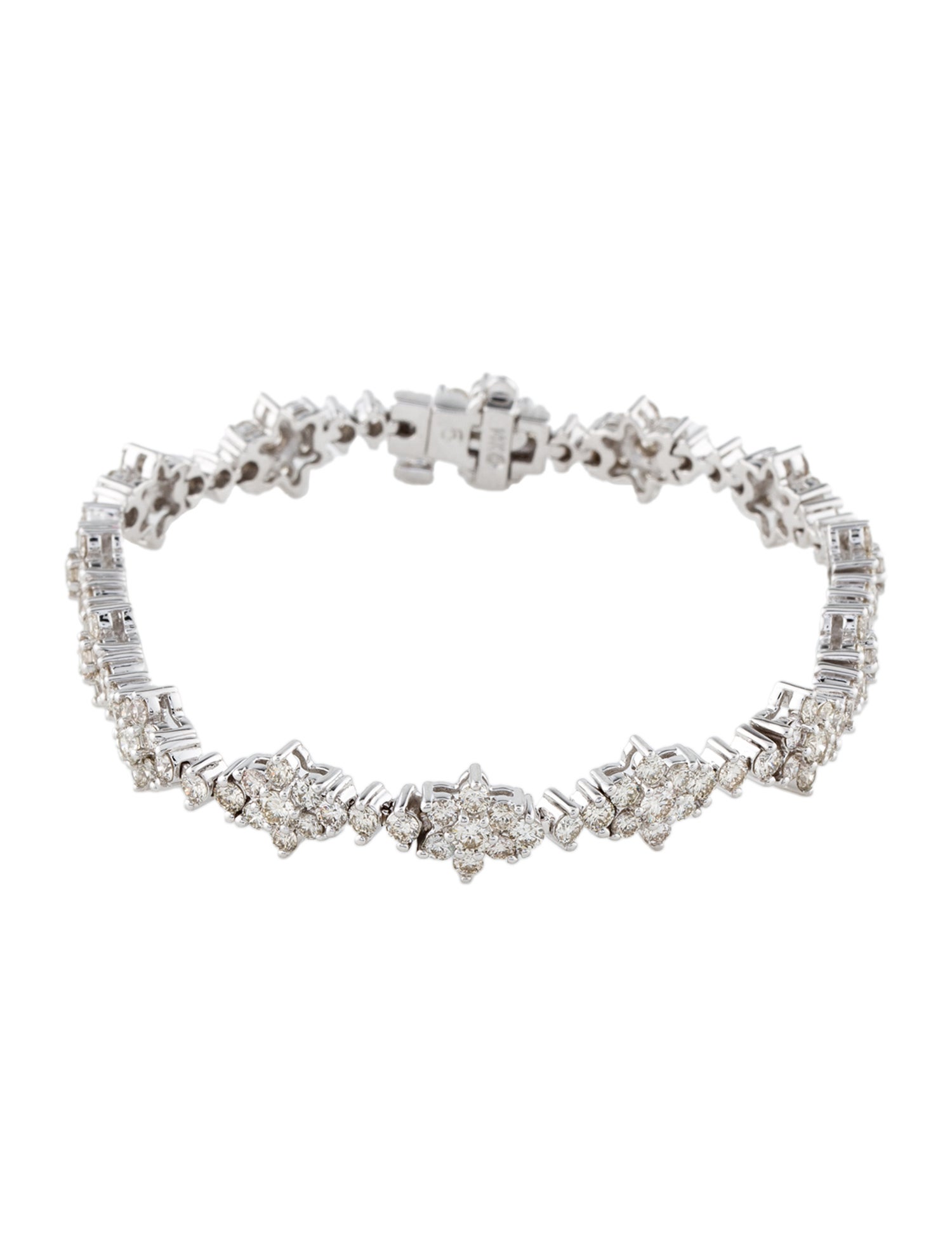 Bracelet 14K 5.00ctw Diamond Cluster