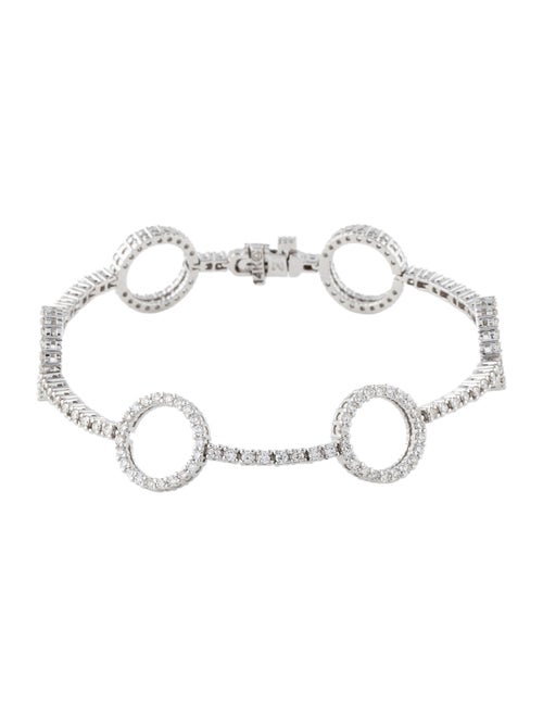 Bracelet 14K 2.50ctw Diamond Open Circle Station