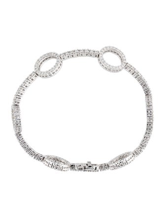 Bracelet 14K 2.50ctw Diamond Open Circle Station