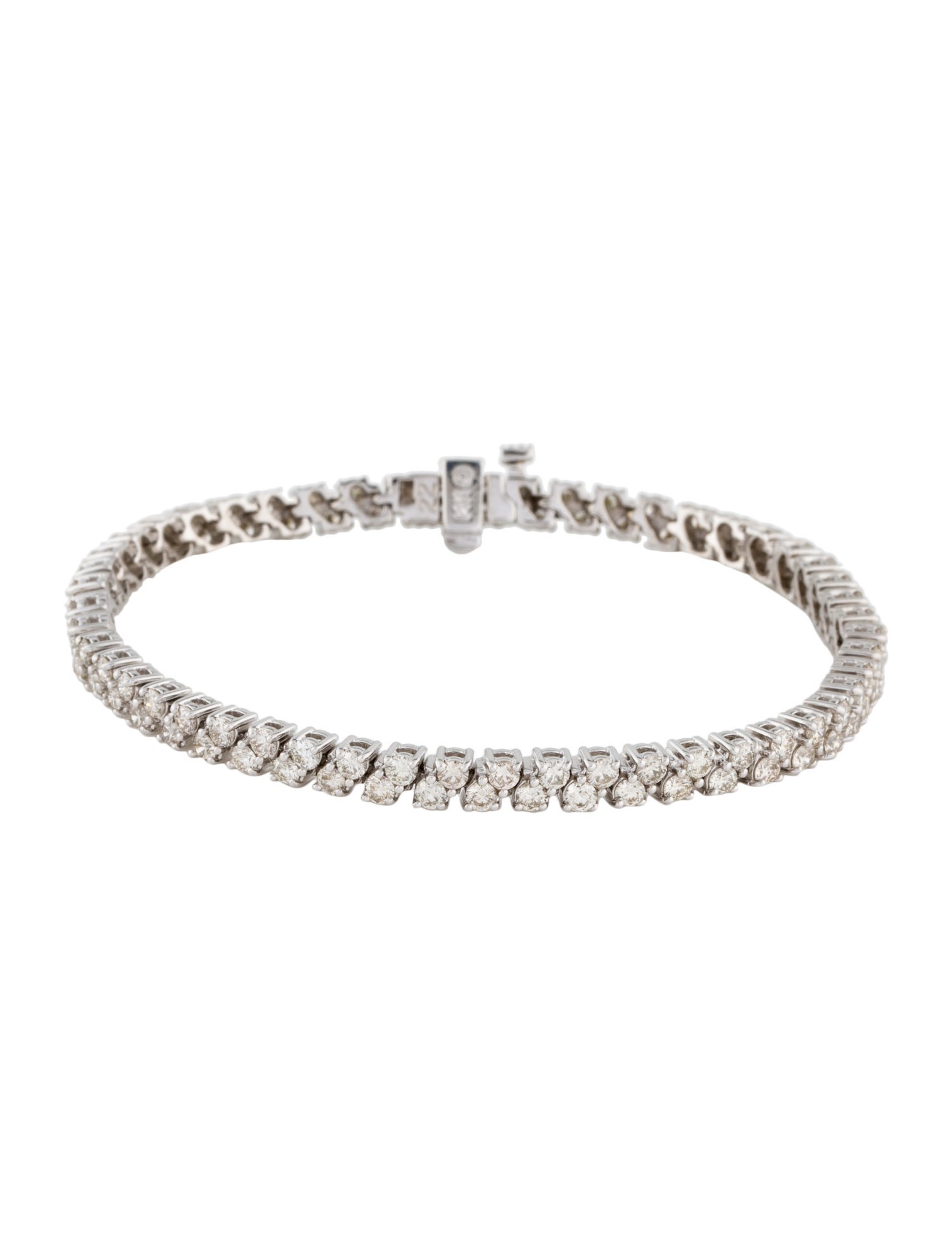 Bracelet 14K 4.75ctw Diamond Two Row Tennis Bracelet