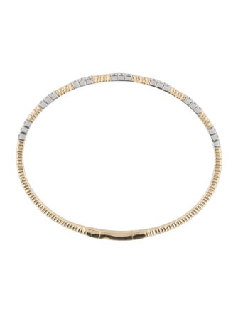 Bracelet 14K Diamond Hinged Bangle