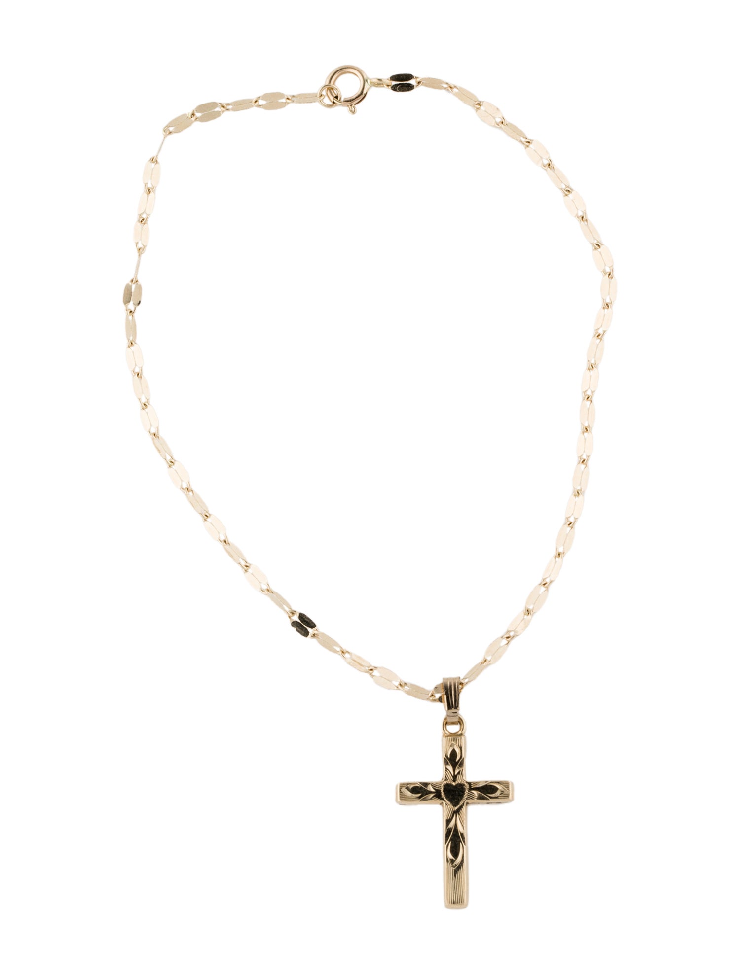Bracelet 14K Cross Charm Bracelet