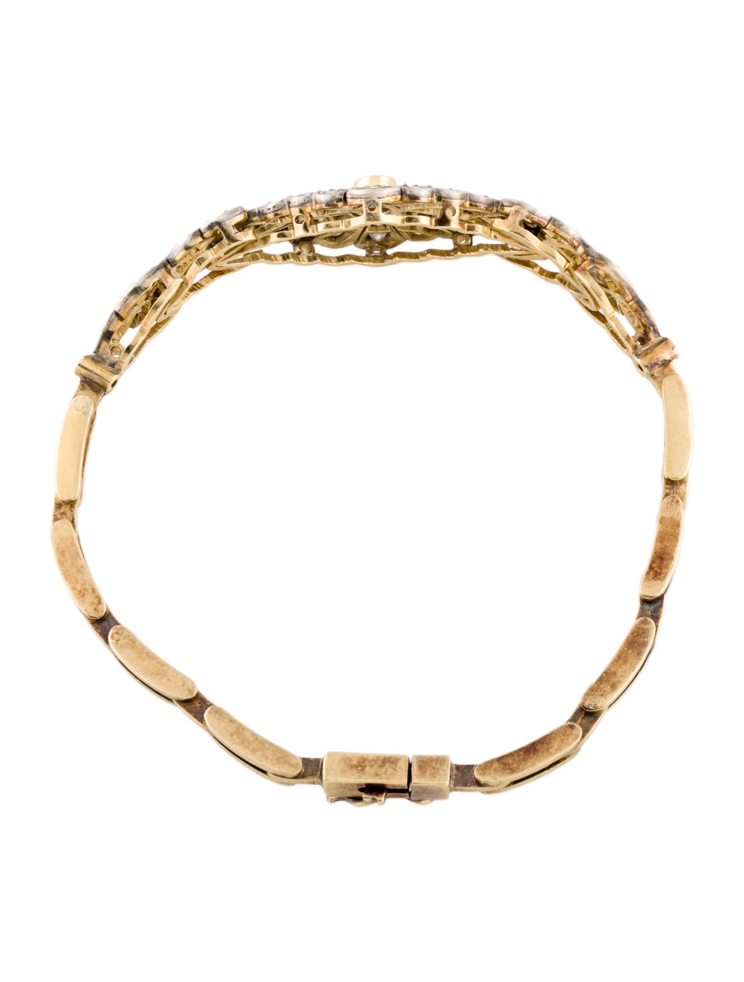 Bracelet 18K Diamond & Ruby Link Bracelet