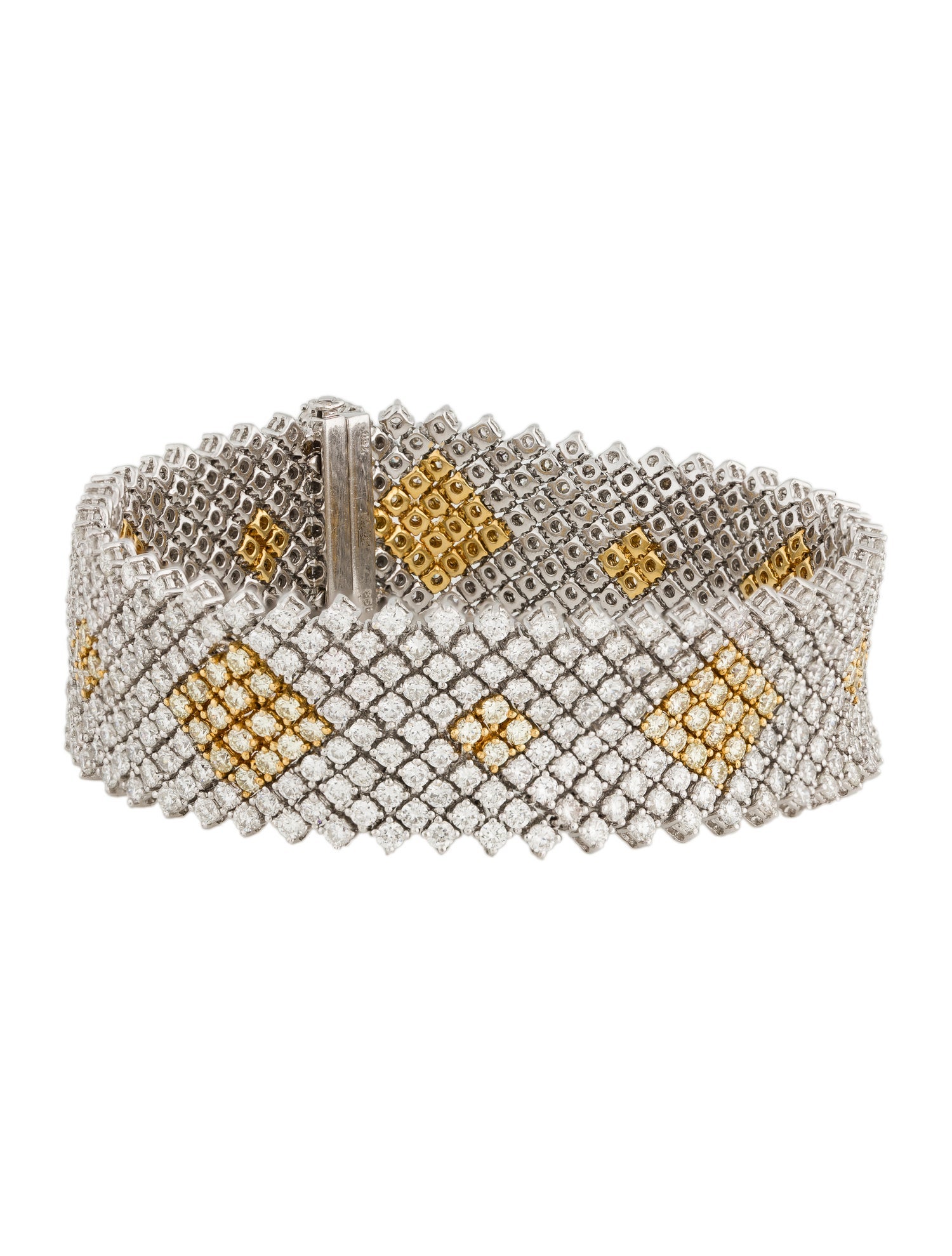 Bracelet 18K 21.88ctw Diamond Articulated Link