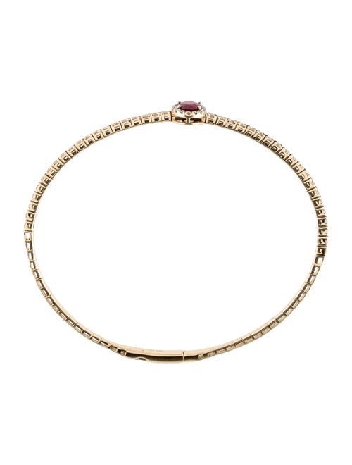 Bracelet 14K 1.04ctw Diamond & Ruby Bangle Bracelet