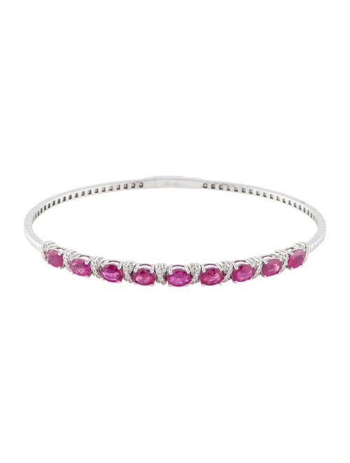 Bracelet 14K 3.15ctw Ruby & Diamond Bangle Bracelet