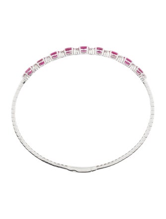 Bracelet 14K 3.15ctw Ruby & Diamond Bangle Bracelet