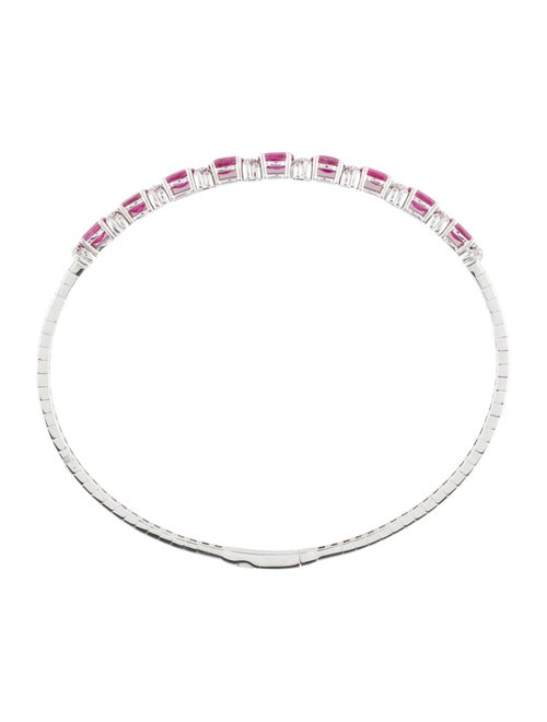 Bracelet 14K 3.15ctw Ruby & Diamond Bangle Bracelet