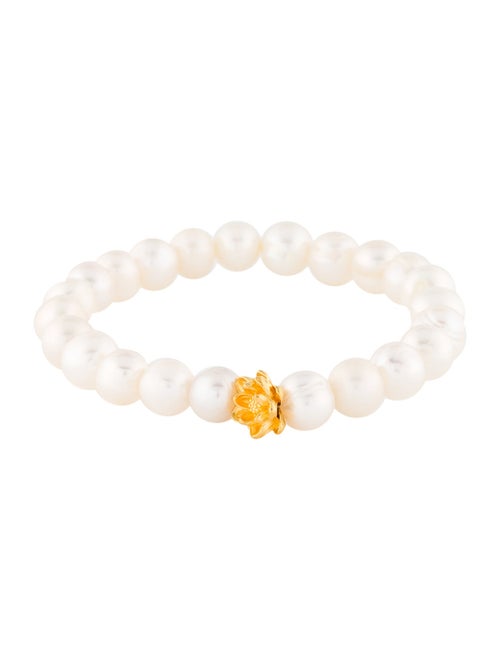 Bracelet 24K Pearl Bead Bracelet