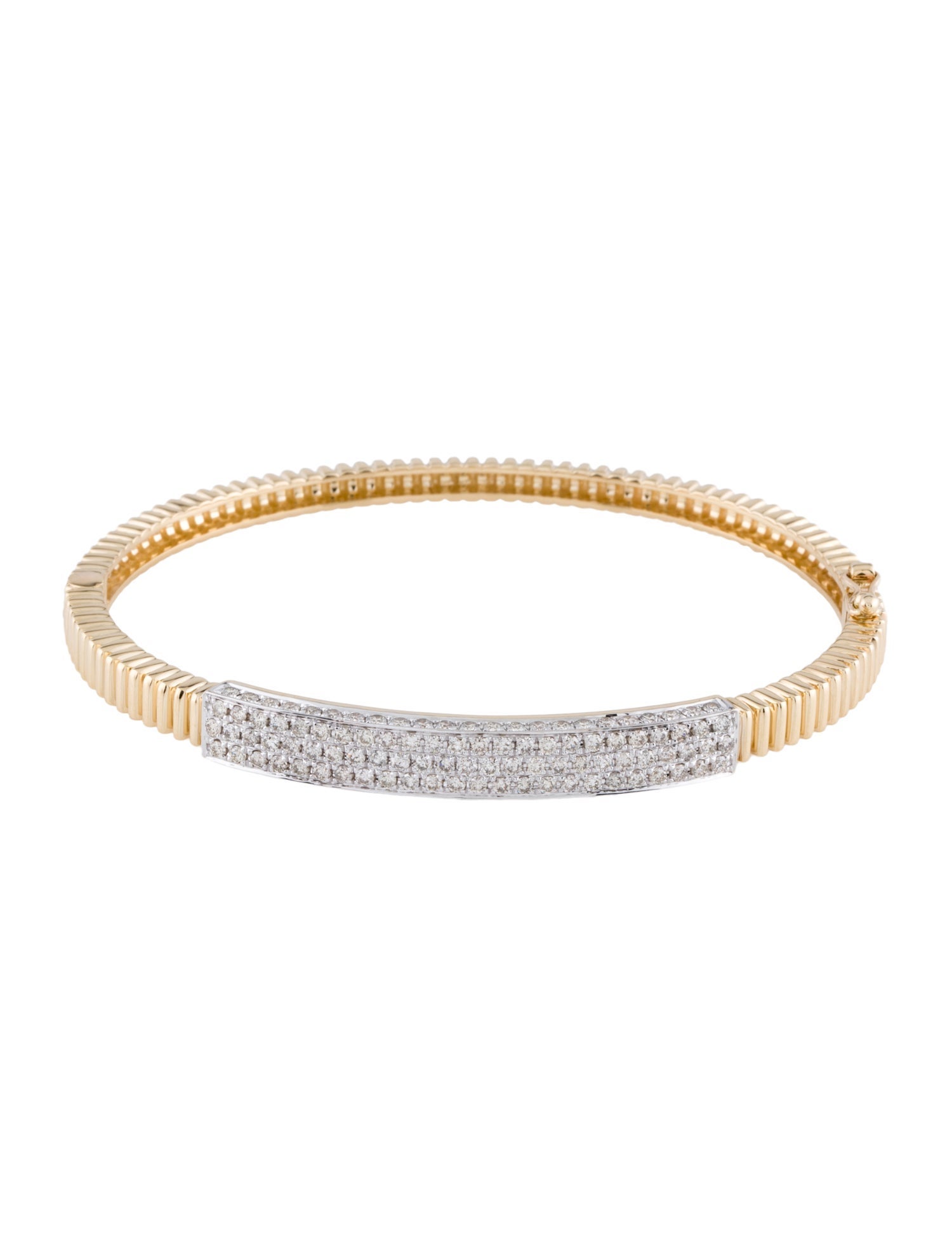 Bracelet 14K 1.40ctw Diamond Bangle Bracelet