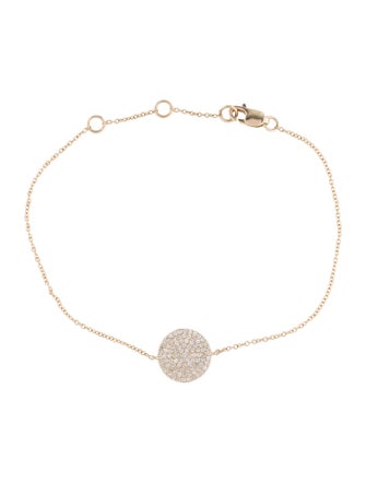 Bracelet 14K Diamond Circle Station Bracelet
