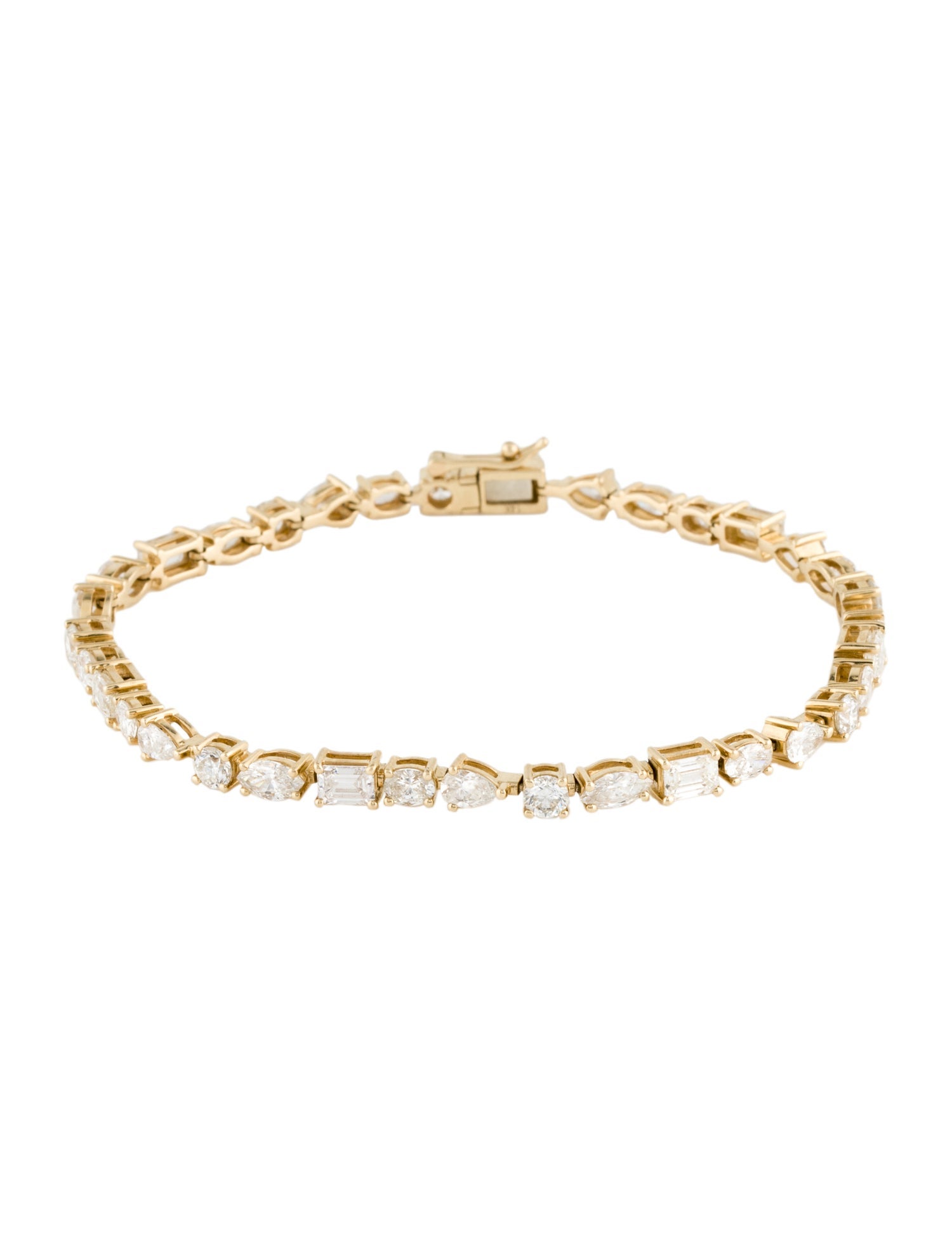 Bracelet 14K 5.62ctw Diamond Mixed-Cut Tennis