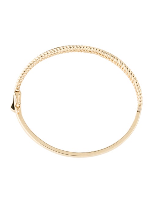 Bracelet 14K Diamond Textured Bangle Bracelet
