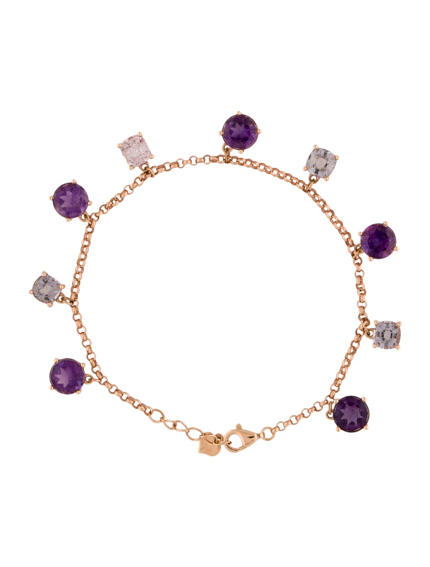 Bracelet 18K Amethyst & Spinel
