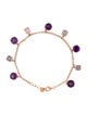 Bracelet 18K Amethyst & Spinel Bracelet