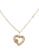 Bracelet Two-Tone 14K Heart Charm Link Bracelet