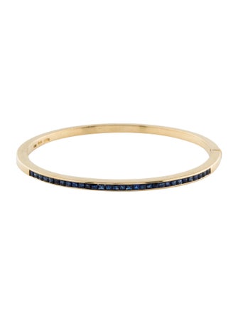 Bracelet 18K 1.67ctw Sapphire Bangle Bracelet
