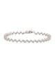 Bracelet 14K 1.24ctw Diamond Zig Zag Link Bracelet