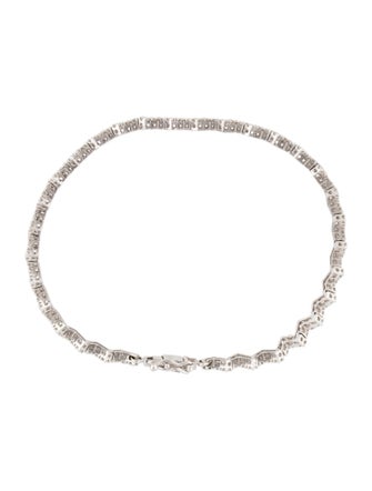 Bracelet 14K 1.24ctw Diamond Zig Zag Link Bracelet