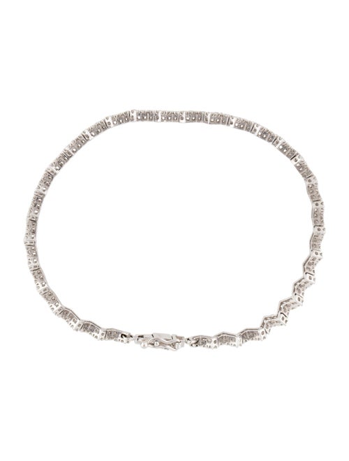 Bracelet 14K 1.24ctw Diamond Zig Zag Link Bracelet