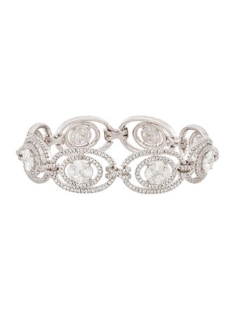Bracelet 14K 6.44ctw Diamond Pavé Link Bracelet
