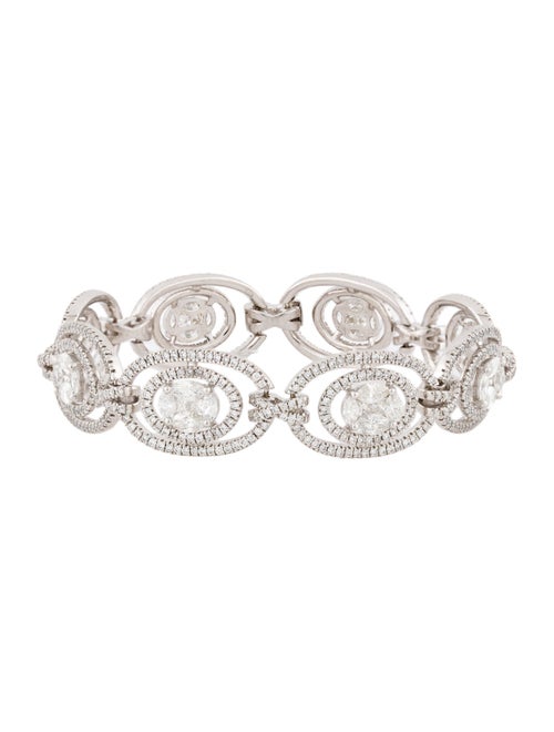 Bracelet 14K 6.44ctw Diamond Pavé Link Bracelet
