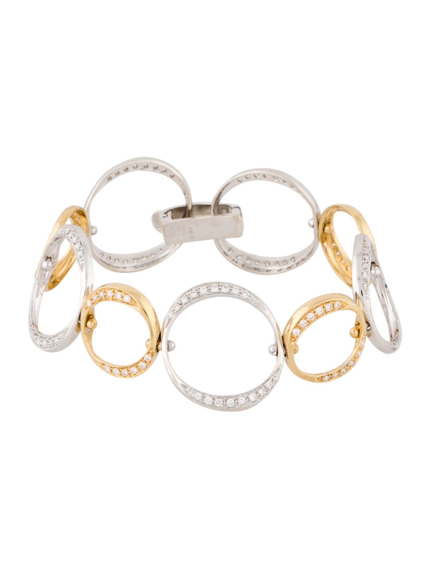 Bracelet Cherie Dori 18K Diamond Circle Link