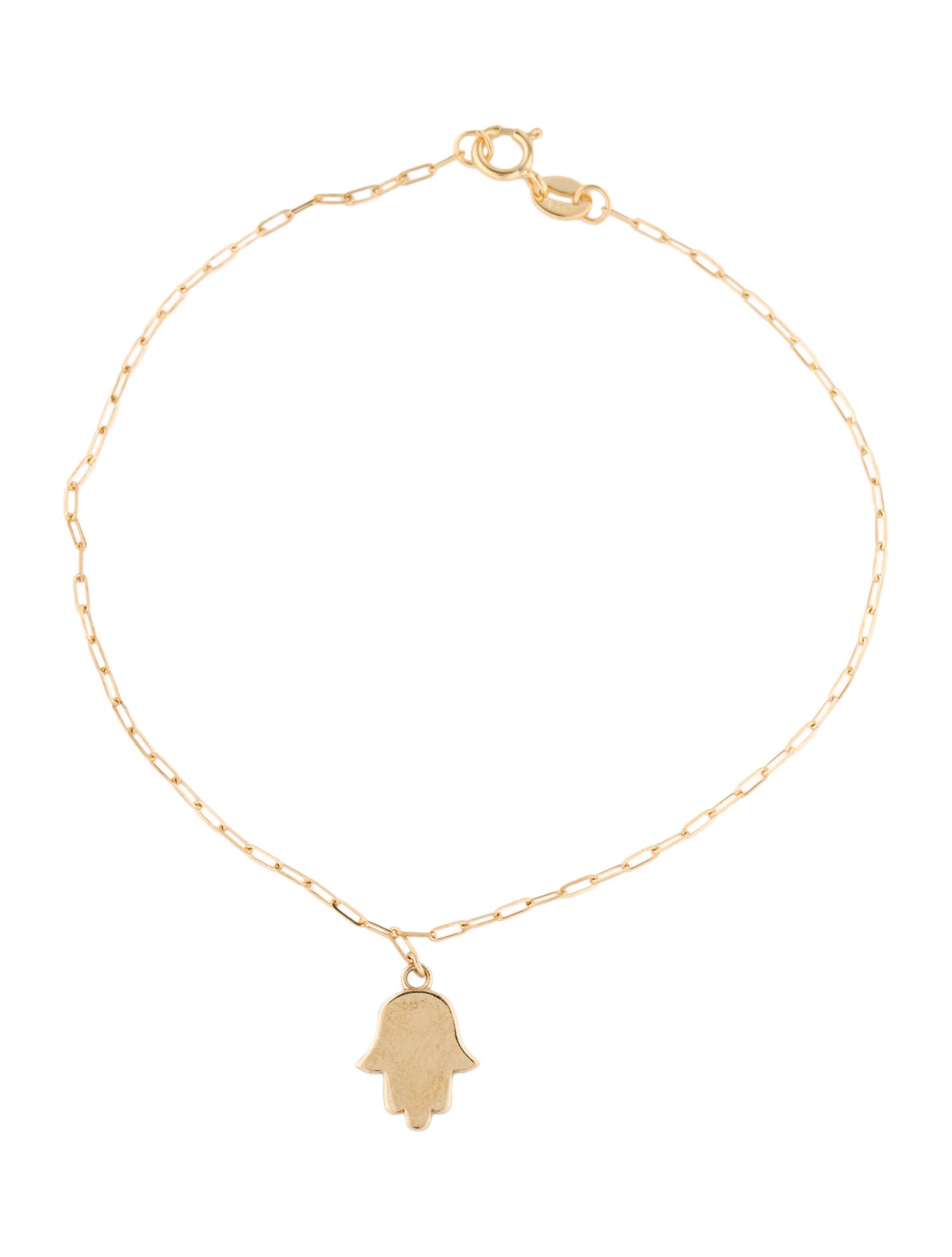 Bracelet 14K Hamsa Charm