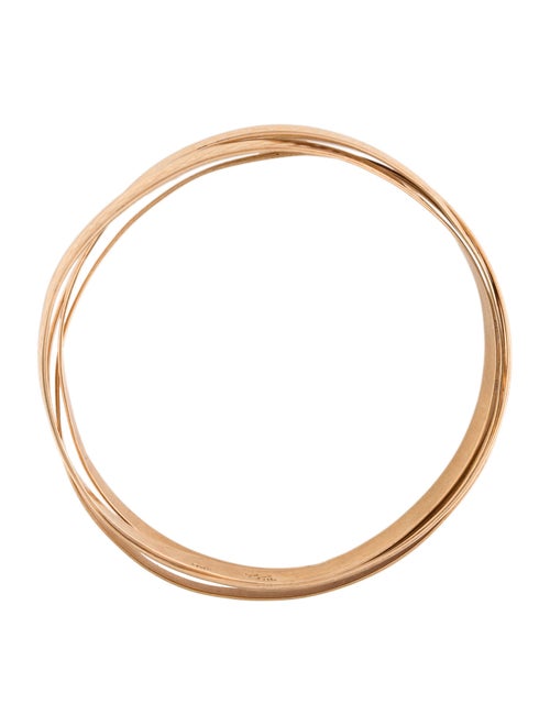 Bracelet 14K Texture Flat Bangle Bracelet Set of 4