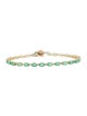 Bracelet 14K 6.30ctw Emerald Link Bracelet