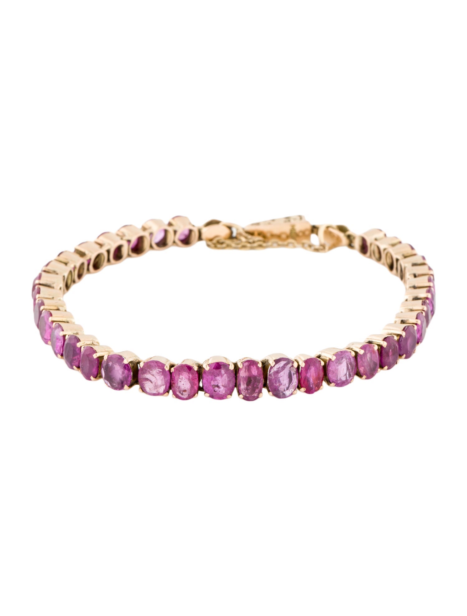 Bracelet 14K 13.97ctw Sapphire Tennis Bracelet