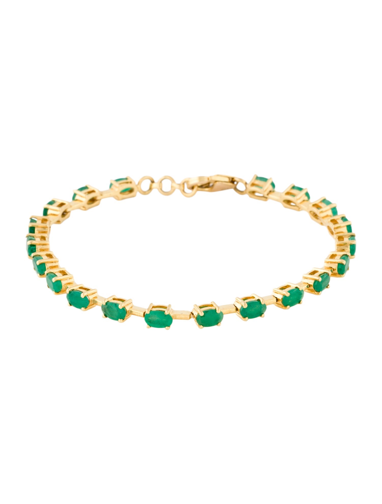 Bracelet 18K 4.75ctw Emerald Link