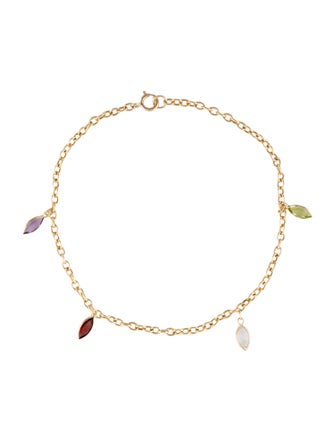 Bracelet 14K Multistone Station Bracelet