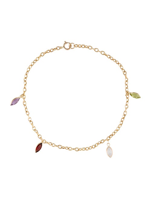 Bracelet 14K Multistone Station Bracelet